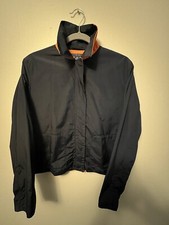 Ralph Lauren Golf Womens Navy/Orange Double Zip Pocket Windbreaker Sz M Gorgeous