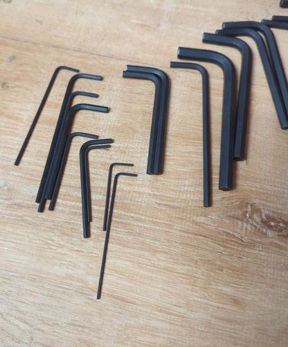 Vintage Craftsman 946677 metric 20pc Hex Key set USA long and short arm - Picture 7 of 9