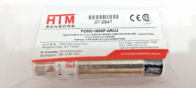 HTM Sensors FCM2-1808P-ARU4 Inductive Proximity Sensor 18mm diameter, 8mm range