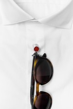 MAIORA SUNGLASSES GLASSES SHIRT CLIP UNIQUE MADE IN ITALY 925 STERLING SILVER