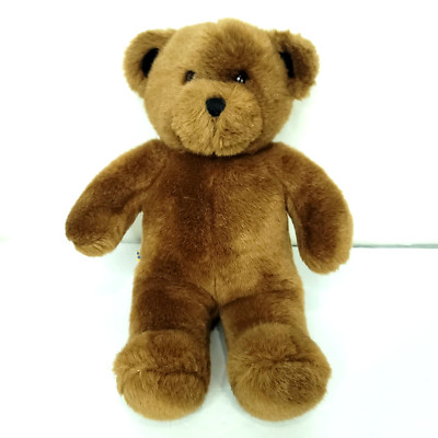Build A Bear Workshop Dark Brown Plush Stuffed Animal 15'' Hard Eyes Black Nose
