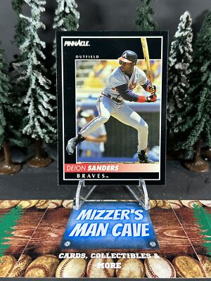 1992 Score Pinnacle Baseball Deion Sanders Braves Base Card 170