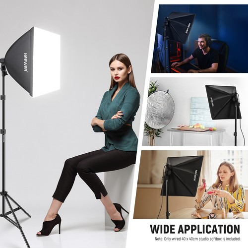 NEEWER 16x16in Studio Photography Durable Nylon Softbox/UL Certified Power Cord - Picture 4 of 7