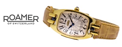 ROAMER Damenuhr Dreamline Bijoux Swiss made Saphirglas Edelstahl 681953 Tonneau