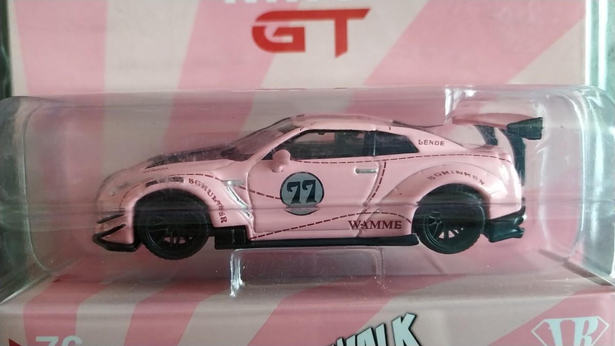 MINI GT 76 LBWK Nissan GT-R (R35) Pink Pig Type 2, Rear Wing MINI GT 76 LBWK Nissan GT-R (R35) Pink Pig Type 2, Rear Wing