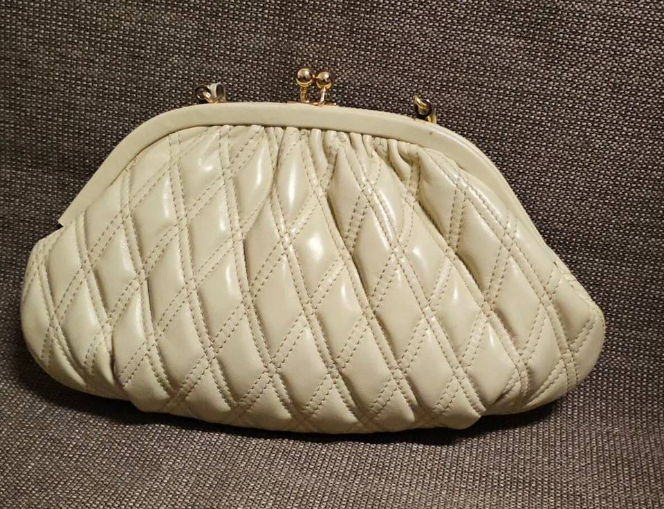 Louvier Paris Theater-Tasche Porschette Clutch Petit Handtasche Echt Leder . - Bild 4 von 4