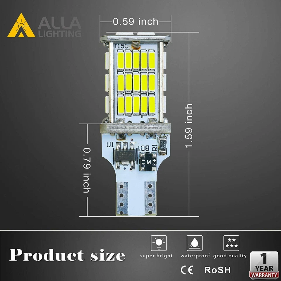 Alla LED 921 Back Up Light Bulb|Brake Light Bulb|LED Center High Stop Light Bulb - Image 4 of 4