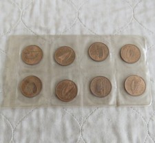 IRELAND 1967 UNCIRCULATED 8 X HALFPENNY COINS IN MINT SEALED PACK