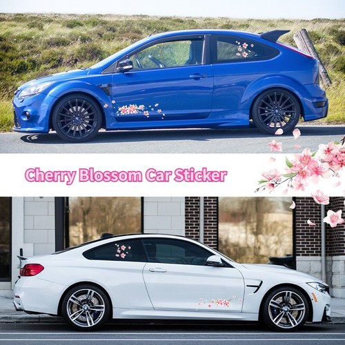 Cherry Blossom Vinyl Car Sticker Scratch Cover Flower Decal Windshield Arts Chic - Photo 1/12