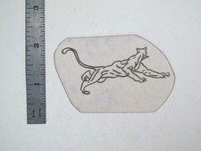 vtg 1960s 1970s Tattoo acetate stencil Muscular Predator Cat LT1
