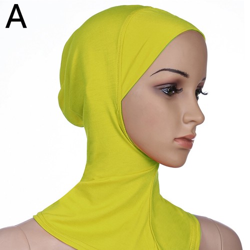 Womens Muslim Hijab Hat Elastic Cotton 