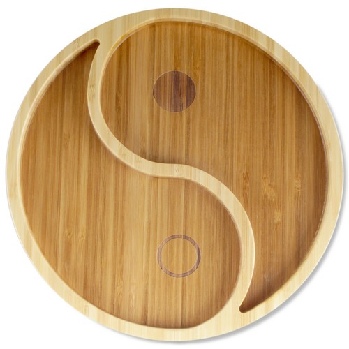 Bamboo Portion Control Plates Ecoware Reusable Dinnerware Divided - 3 Styles - Picture 12 of 12