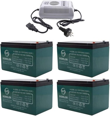 12V 12Ah  6-DZF 6-DZM-12 Battery / Charge For Electric Scooter Go Kart ATV Quad