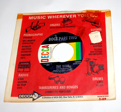 THE WHO PINBALL WIZARD original US 7