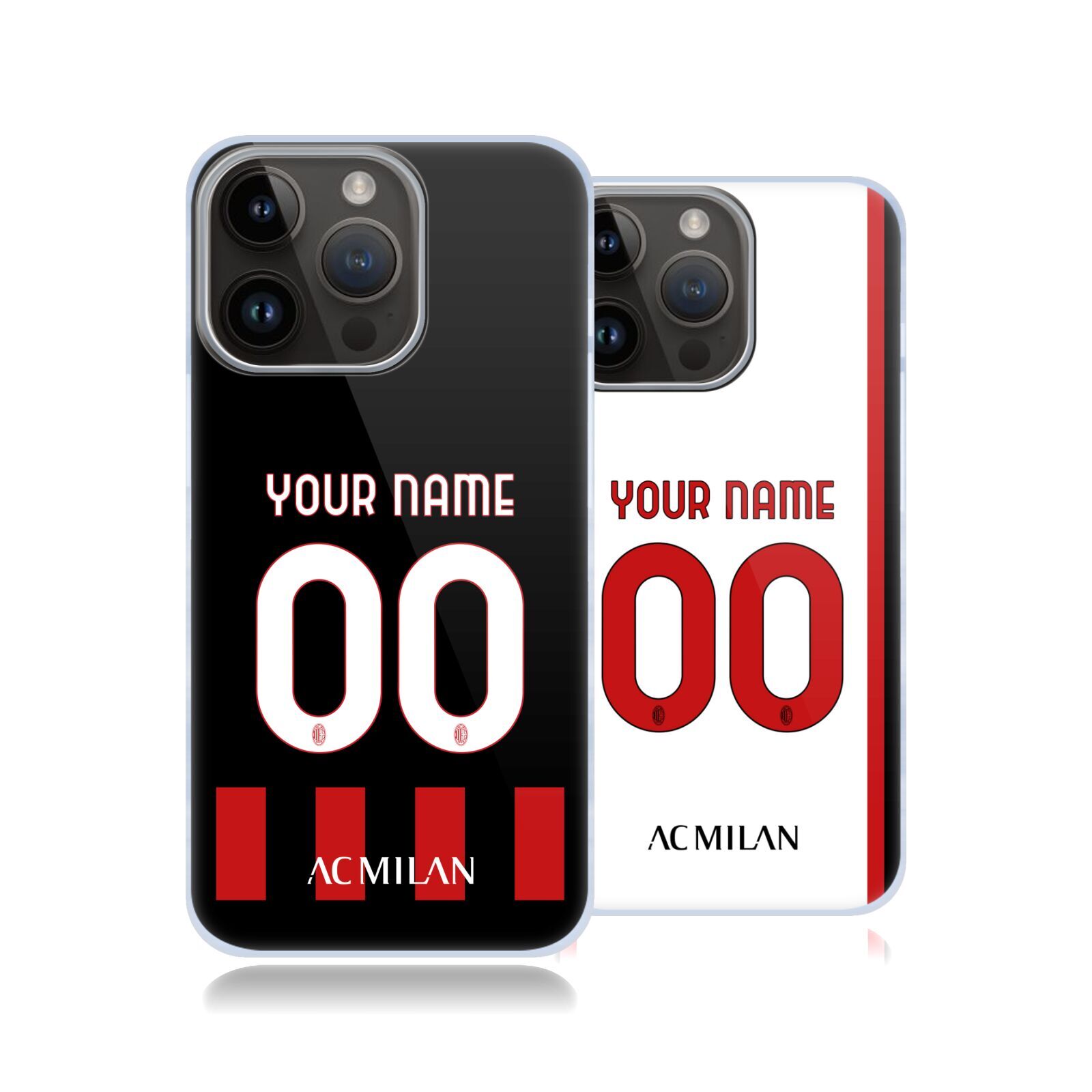 CUSTOM CUSTOMIZED PERSONALIZED AC MILAN 2022/23 KIT CASE FOR APPLE iPHONE PHONES