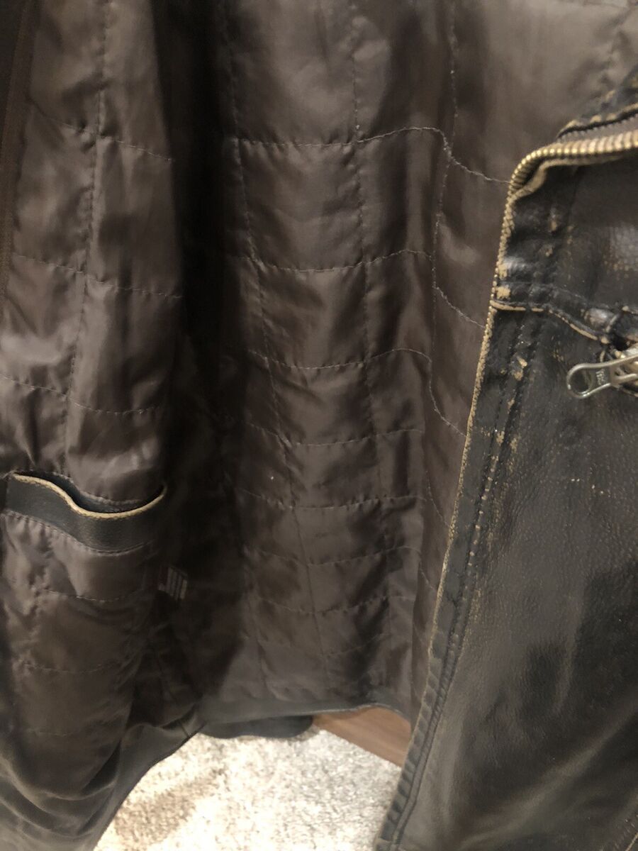 Guess Jacket Small Black Men Polyvinyl Chloride Full Zip Guess Jacket Small Black Men Polyvinyl Chloride Full Zip