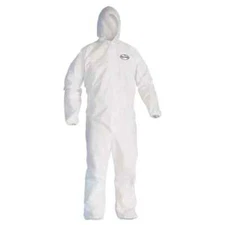 KleenGuard 46113 A30 Hooded Coveralls - Large - 25 Count - White - Free Shipping