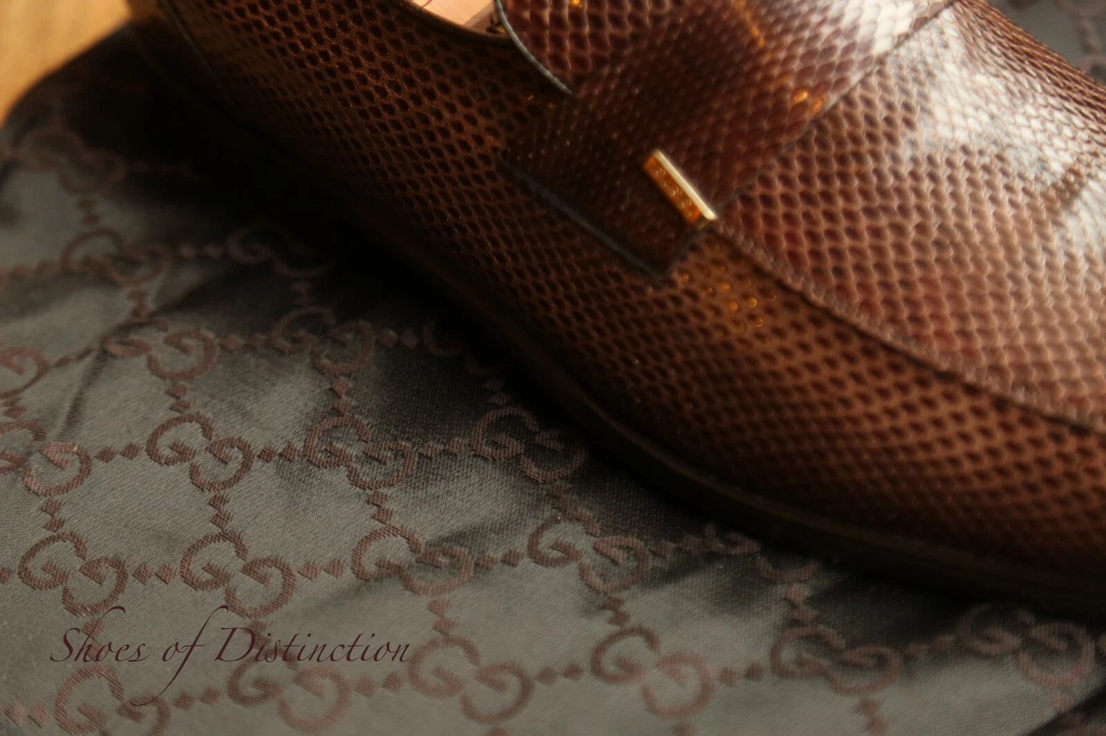 Rare mocassins à chaussures en cuir peau de serpent marron Gucci pour hommes Royaume Uni 8 États Unis 9 EU 42 E