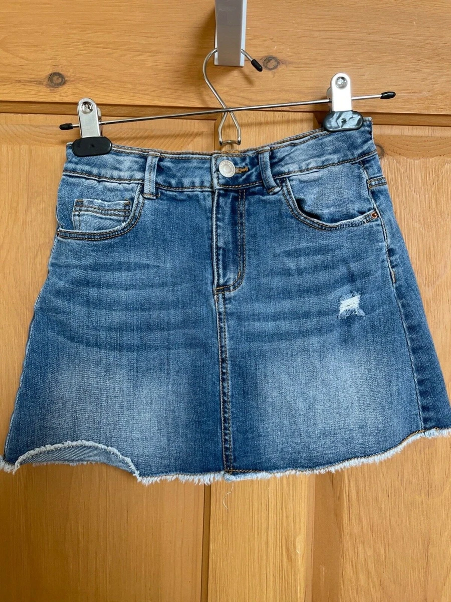 ZARA Kids Girls Jean Denim Skirt Size 9 years 134 CM eBay
