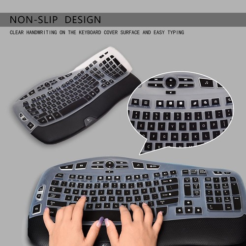 Logitech K350 Housse Clavier Ultra Mince Silicone Protecteur pour MK550 & MK570 - Photo 6/6