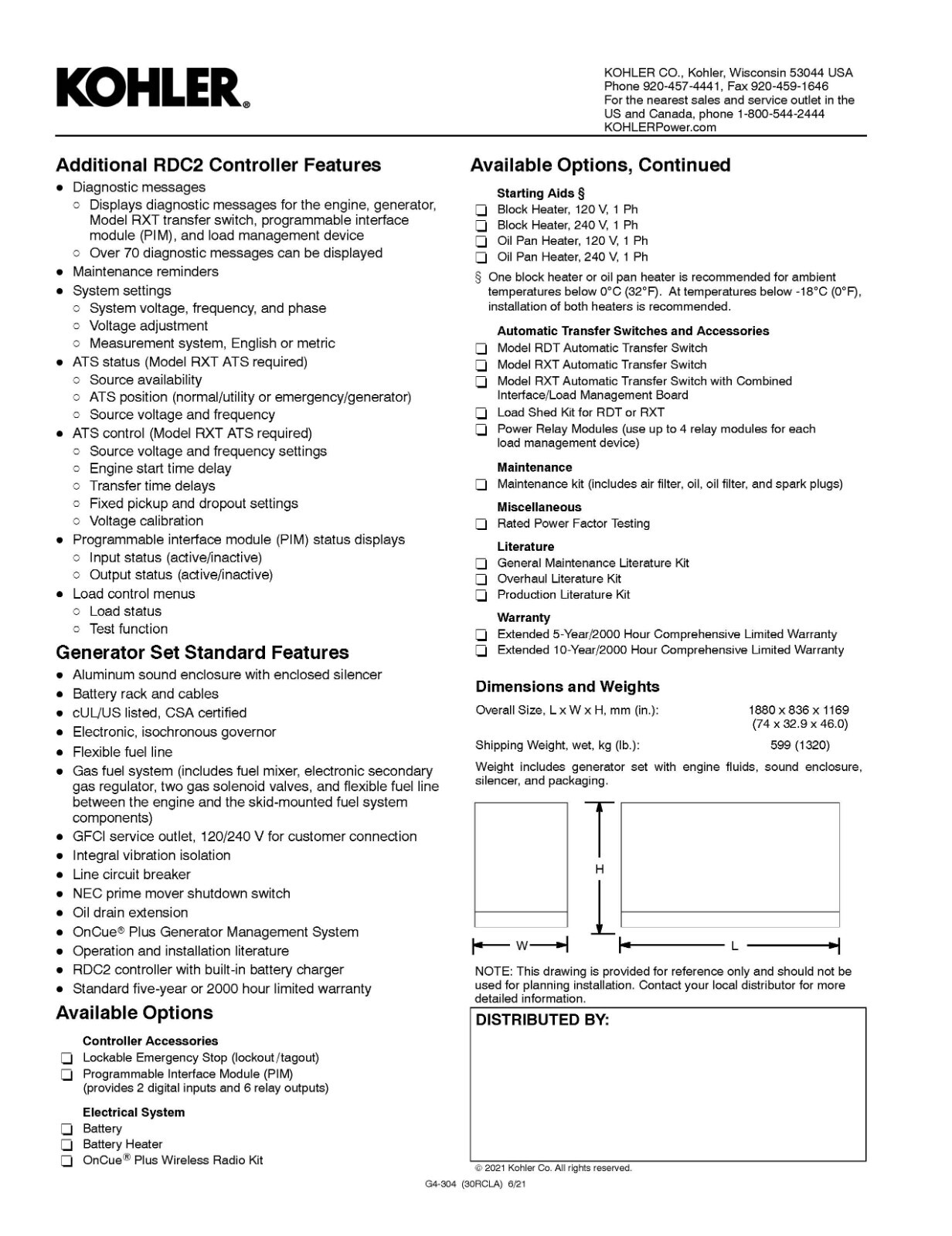 Kohler 30KW Generator eBay