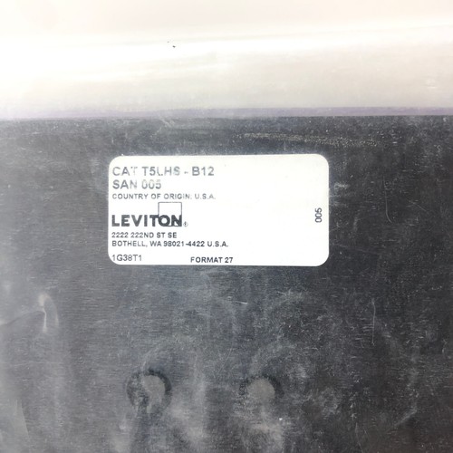 Leviton T5LHS-B12 Taca do łączenia włókien Termokurcz Czarna SAN 005 - Zdjęcie 3 z 4