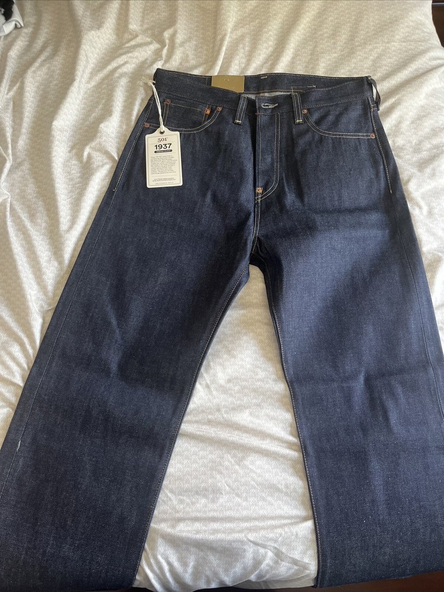 Levi's Vintage Clothing LVC 1937 501XX Jeans Rigid Size 32 X Levi's Vintage Clothing LVC 1937 501XX Jeans Rigid Size 32 X