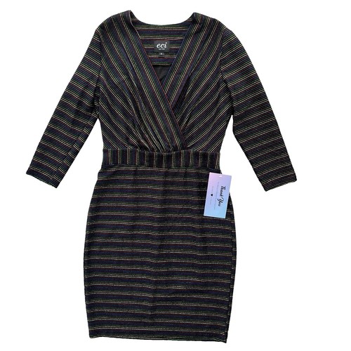 beige by eci striped dress Gracey Striped One Shoulder Maxi Dress Beige/White