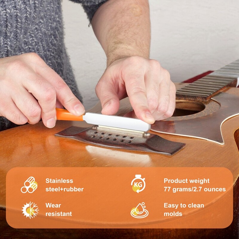 2X(Guitar Fichier De Lutherie Couronnant Luthier En Acier Inoxydable