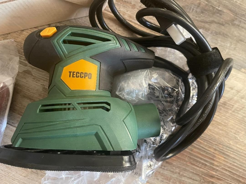 TECCPO Detailschleifer, 14.000 OPM Kompakt-Elektroschleifer mit 12 Stück Schleifpapier - Bild 3 von 3