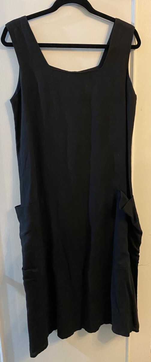 funky black dress Chic Vintage Lilith France Linen Back Button/Big Pocket Dress, M Size:Customized Long days call for US: outlet Sparkle Pink Vestidos De