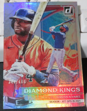 #7755 2022 DONRUSS DIAMOND KINGS YORDAN ALVAREZ #11 SEASON STAT LINE 340/400
