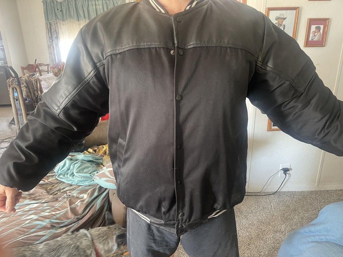 ジャケット・アウター 00s lamb leather volume fur raiders jkt RAIDERS FAUX LEATHER JACKET