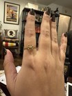 Vintage 14k Yellow Gold Diamond Flower Ring Sz 6.5 — photo 2