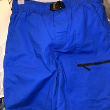 Wonder Nation Boy's Shorts Buckle Up Stretch Waist XL 14/16 Blue 5 Pockets NEW