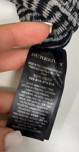 Burberry Grey One Shoulder Wool Knit Jacquard Cable Dress Made In Italy Size L - Picture 10 of 12