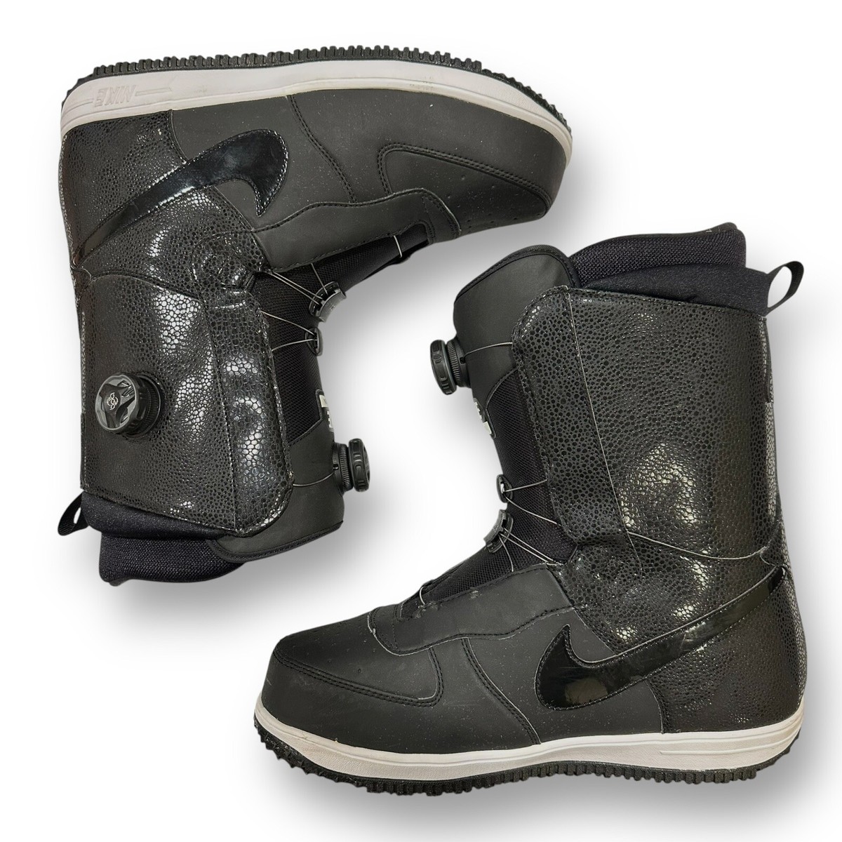 Nike Zoom Force 1 X Double BOA ZF1 Snowboard Boots Black Size 12