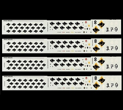 Leviathan Space Wolves Primaris Space Marines Decals Transfers x4 Warhammer 40k