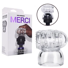 Silicone Wand Stroker Attachment Penis Head Cock Massager Men Adult Sex Toy