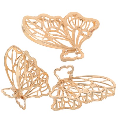 3St Haarklammern Schmetterlingsklammern Damenhaaraccessoires