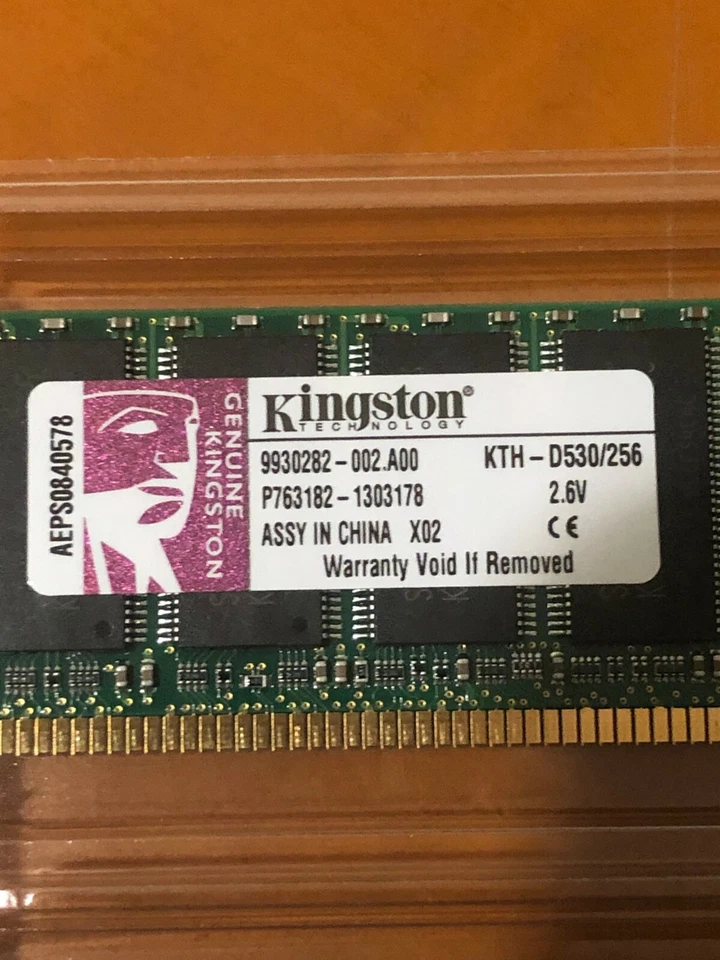 Kingston KTH-D530/256 256MB PC3200 184-Pin 400MHz CL3 DDR SDRAM DIMM Memory RAM - Image 2 of 3