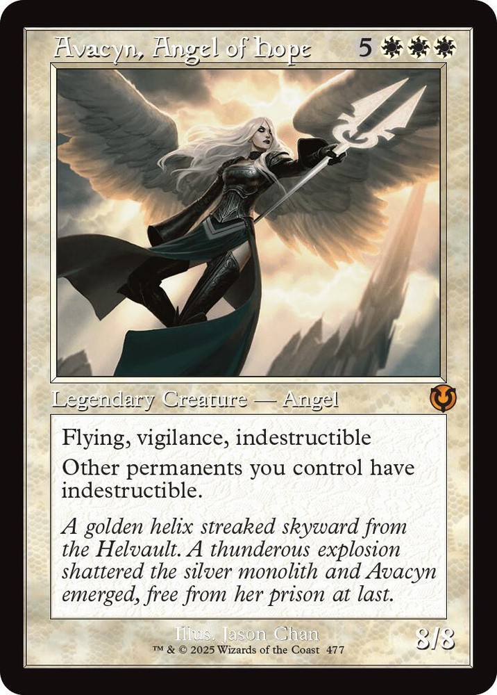 Avacyn Angel of Hope Retro Frame Innistrad Remastered Edition MTG Card