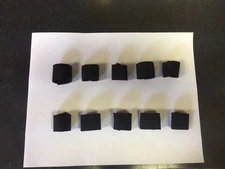 (10 Pack) 1.5" W x 1" H Elastic Webbing Strap Keepers, Black BUY MORE & SAVE 10%