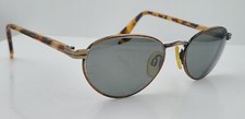 Vintage Capezio 5 Tortoise Gold Oval Metal Sunglasses FRAMES ONLY