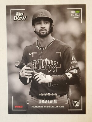 JORDAN LAWLAR 2024 Topps Black & White ROOKIE RESOLUTION #RR18 Diamondbacks