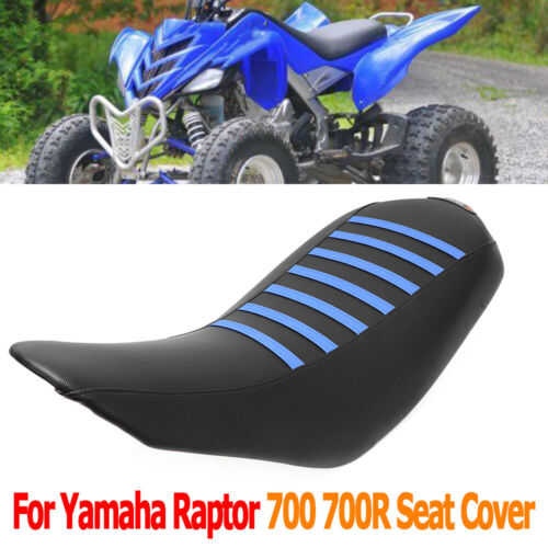 ATV Gripper Pokrowiec na siedzenie do 06-21 Yamaha Raptor 700 700R Niebiesko-czarna Pokrowiec na siedzenie - Zdjęcie 1 z 7