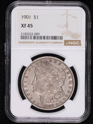 1901 Morgan Silver Dollar NGC XF-45