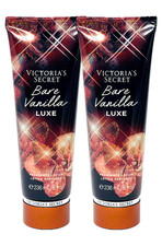 2 VICTORIA'S SECRET BARE VANILLA LUXE BODY FRAGRANCE LOTION 8 FL OZ / 236 mL NEW