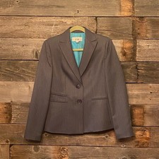 Le Suit grey two button blazer size 4
