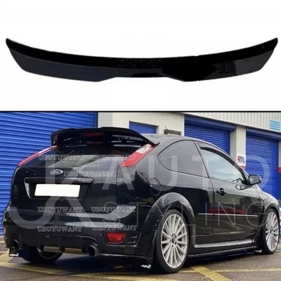 Labio de extensión de alerón negro brillante para Ford Focus ST MK2 2004-2011 ST225 Mods